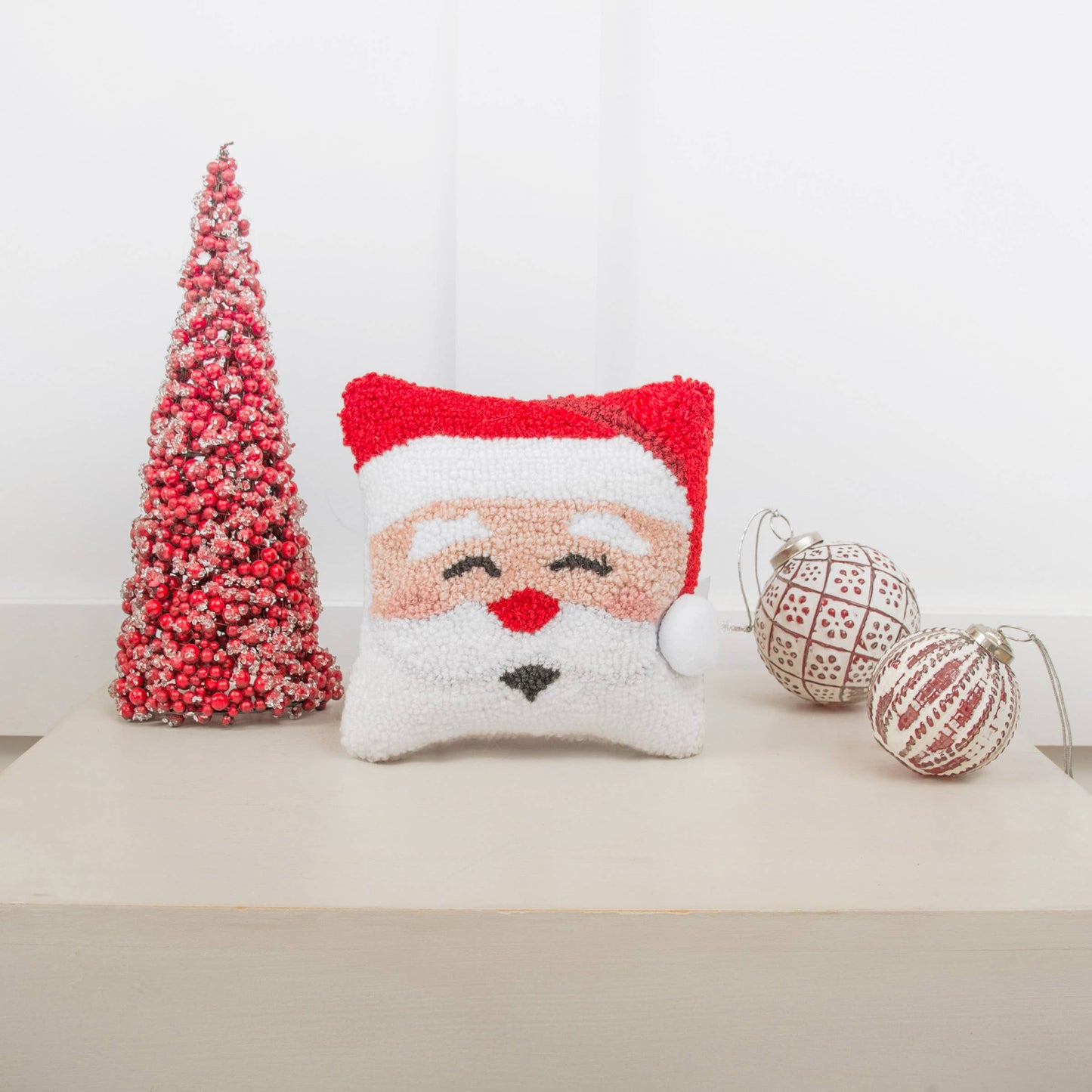 Happy Santa - 8" x 8" Pillow