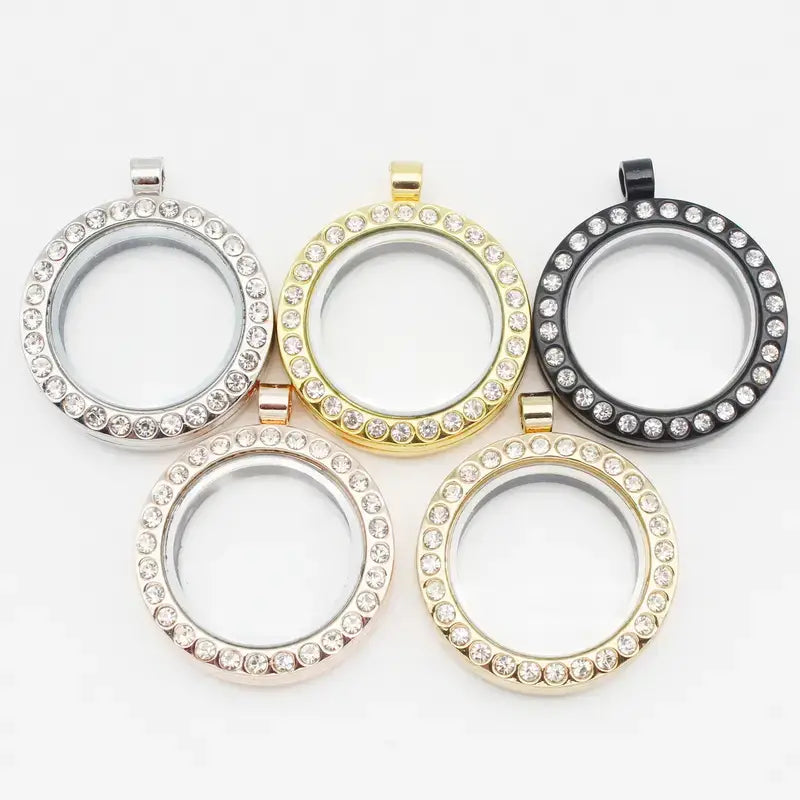 Floating Locket Memory Box: Gold