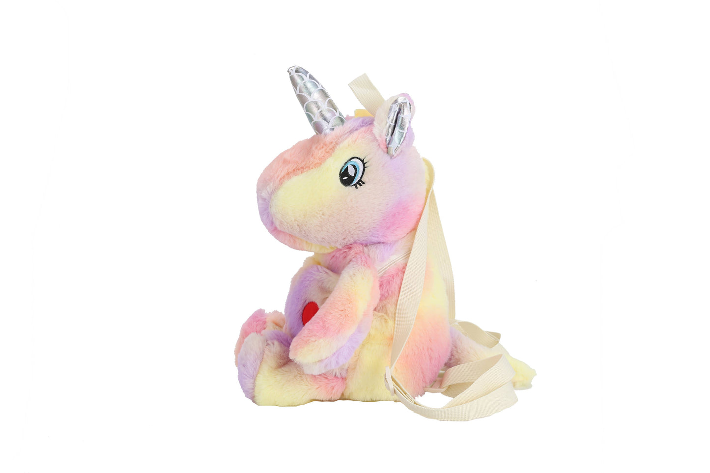 Pink Plushie Heart Unicorn Backpack🦄