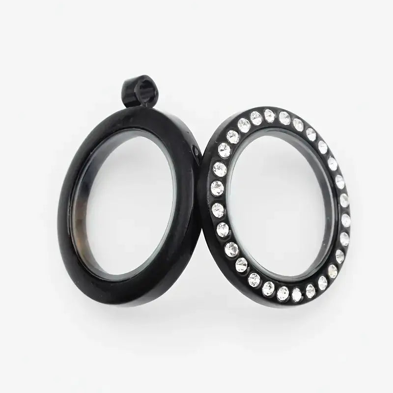 Floating Locket Memory Box: Black