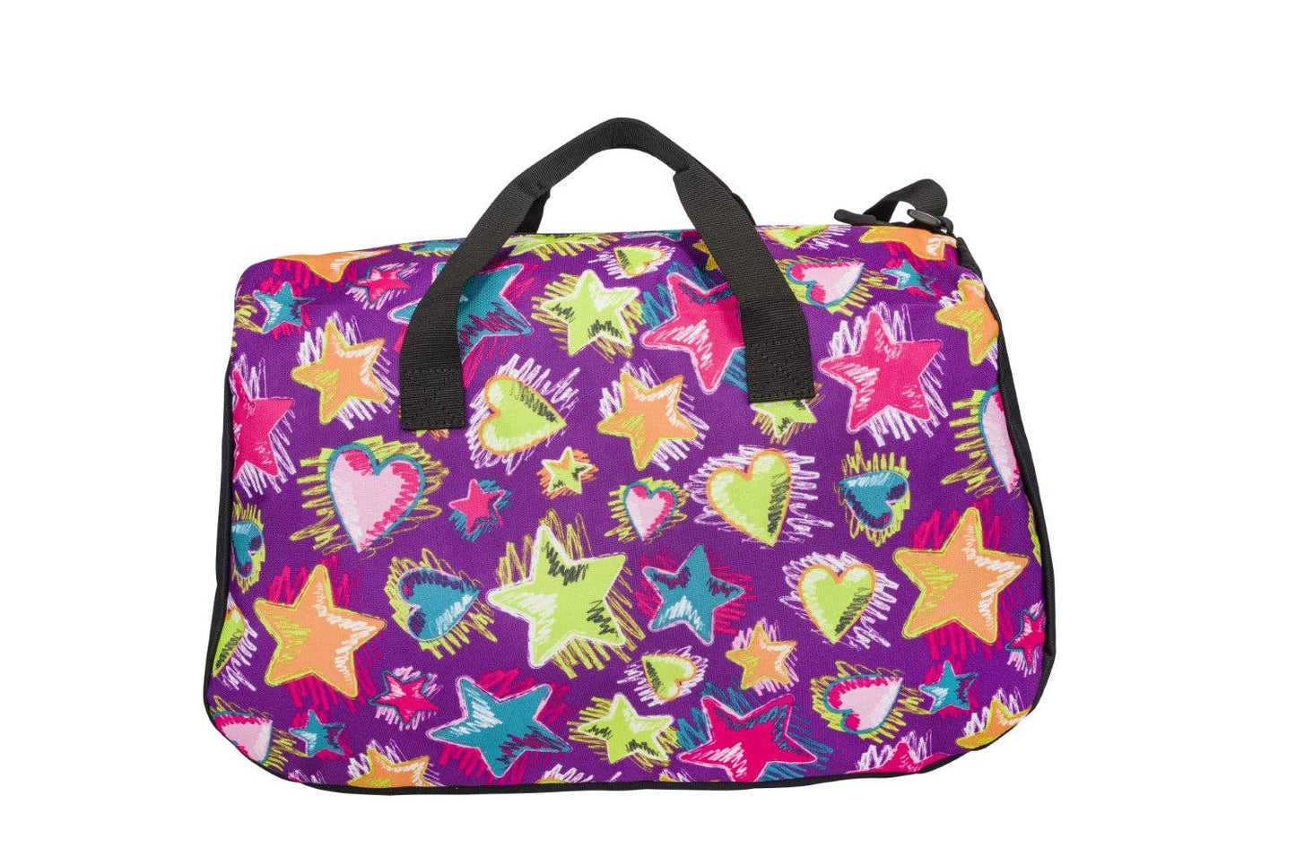 Galloping Horse Duffle Bag - Stars & Hearts: Turquoise
