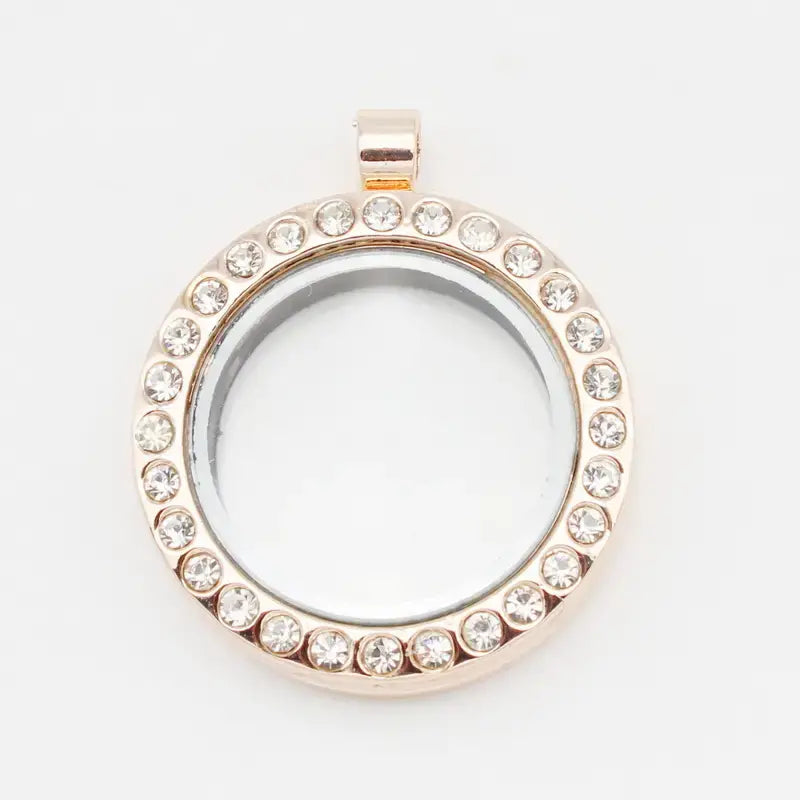 Floating Locket Memory Box: Gold