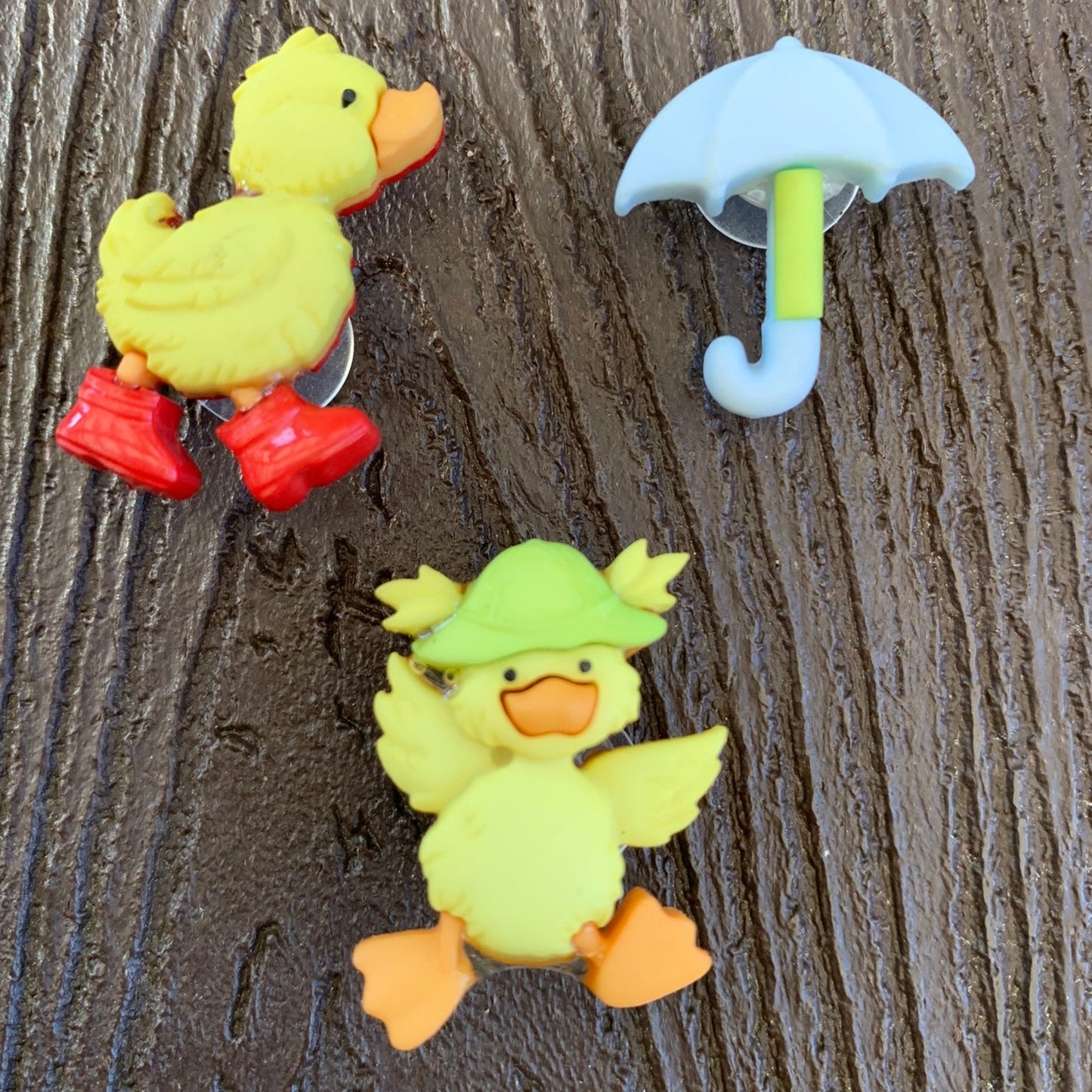 Rainy Day Ducky Shoe Charms