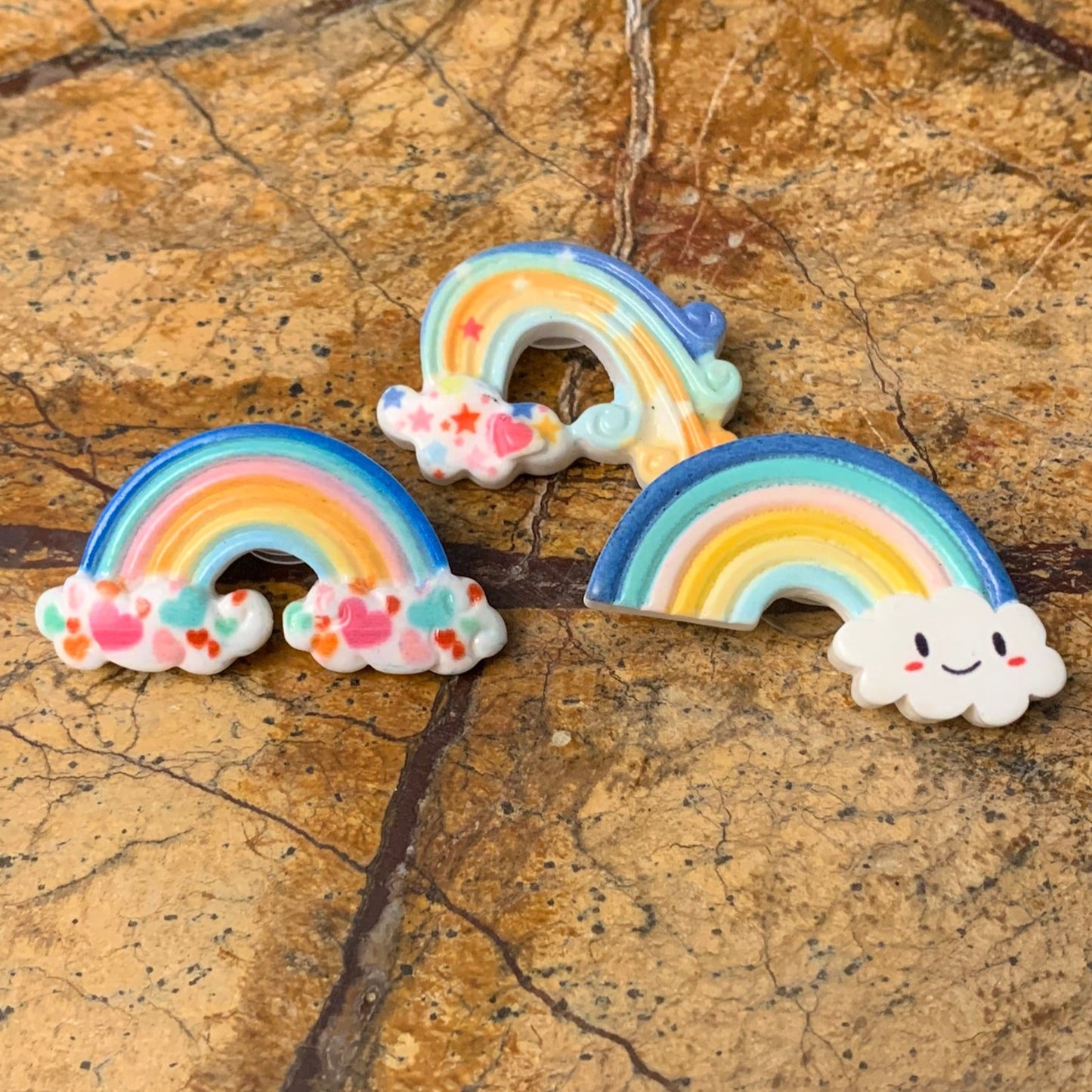 Rainbow Shoe Charms