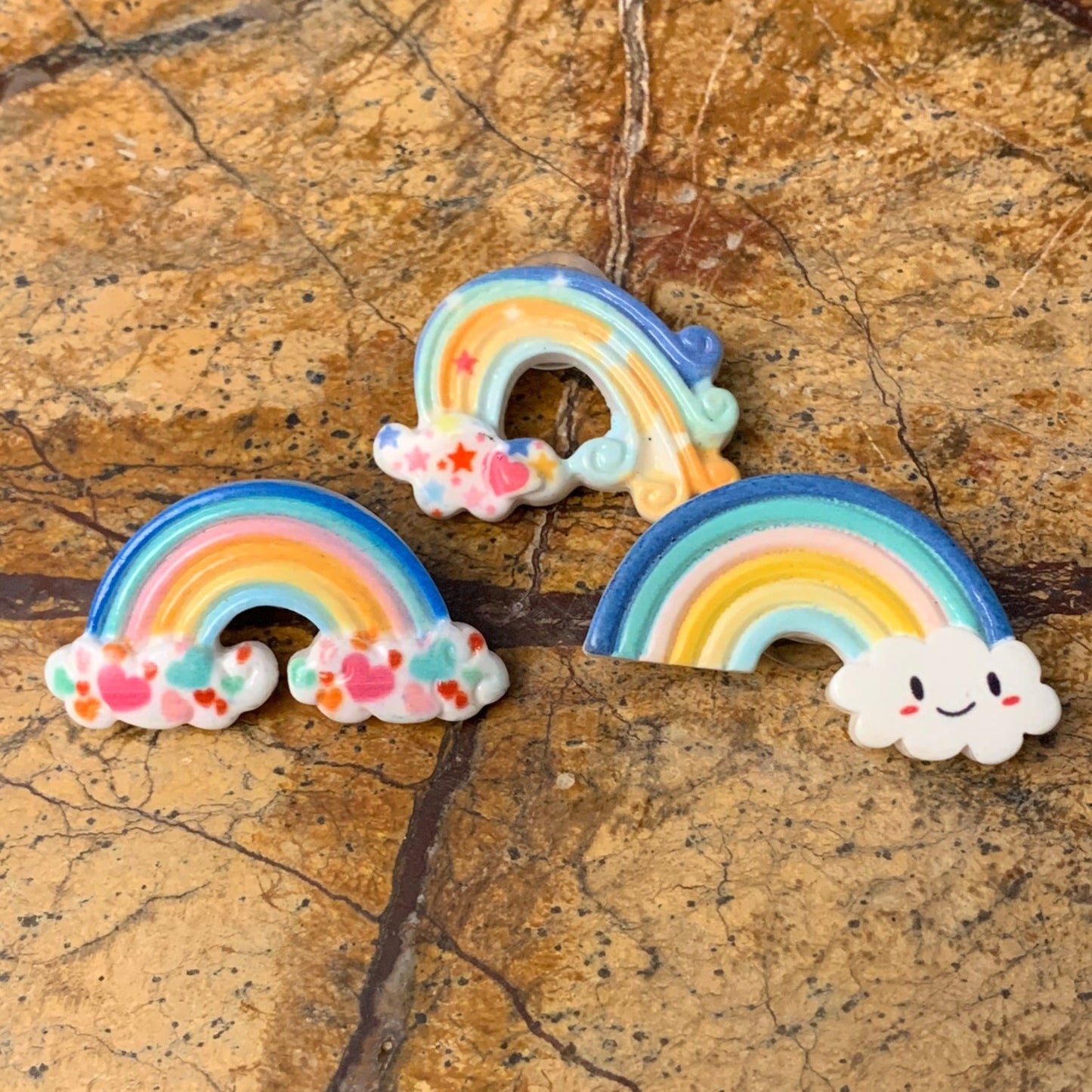 Rainbow Shoe Charms