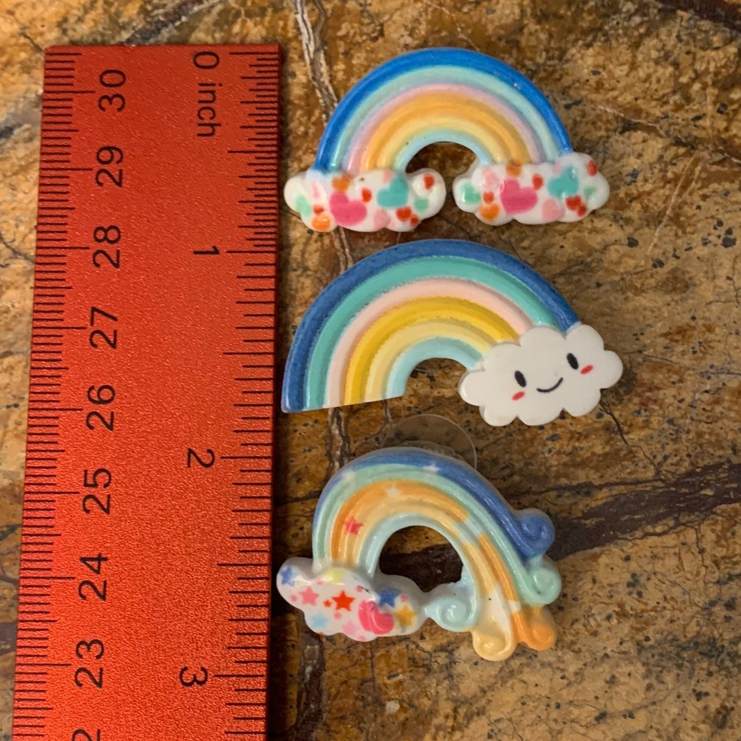 Rainbow Shoe Charms