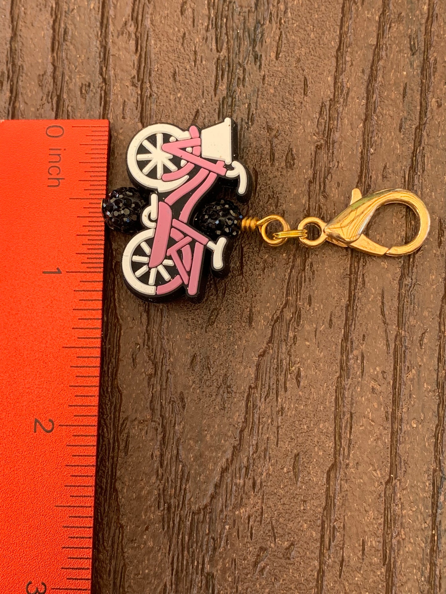 Pink Bicycle Charm