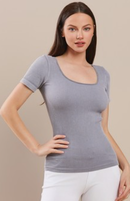 Ribbed Stonewash Reversible Tank - One Size (S,M,L)