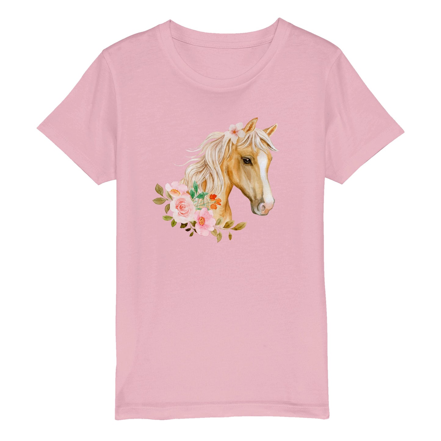 Kid's Dreamy Palomino Crewneck Organic Cotton T-shirt