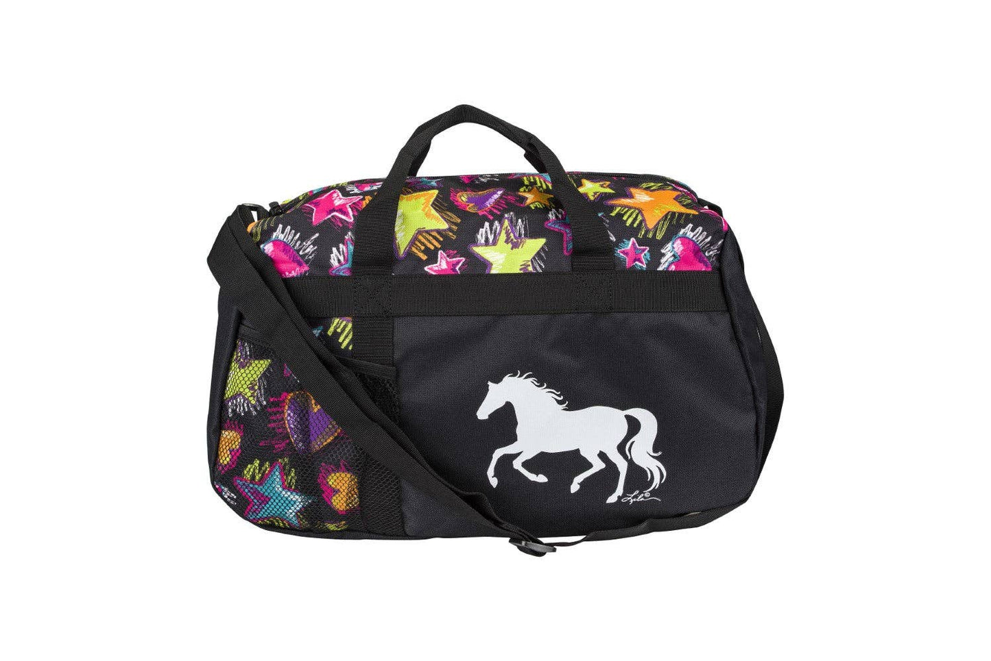 Galloping Horse Duffle Bag - Stars & Hearts: Turquoise