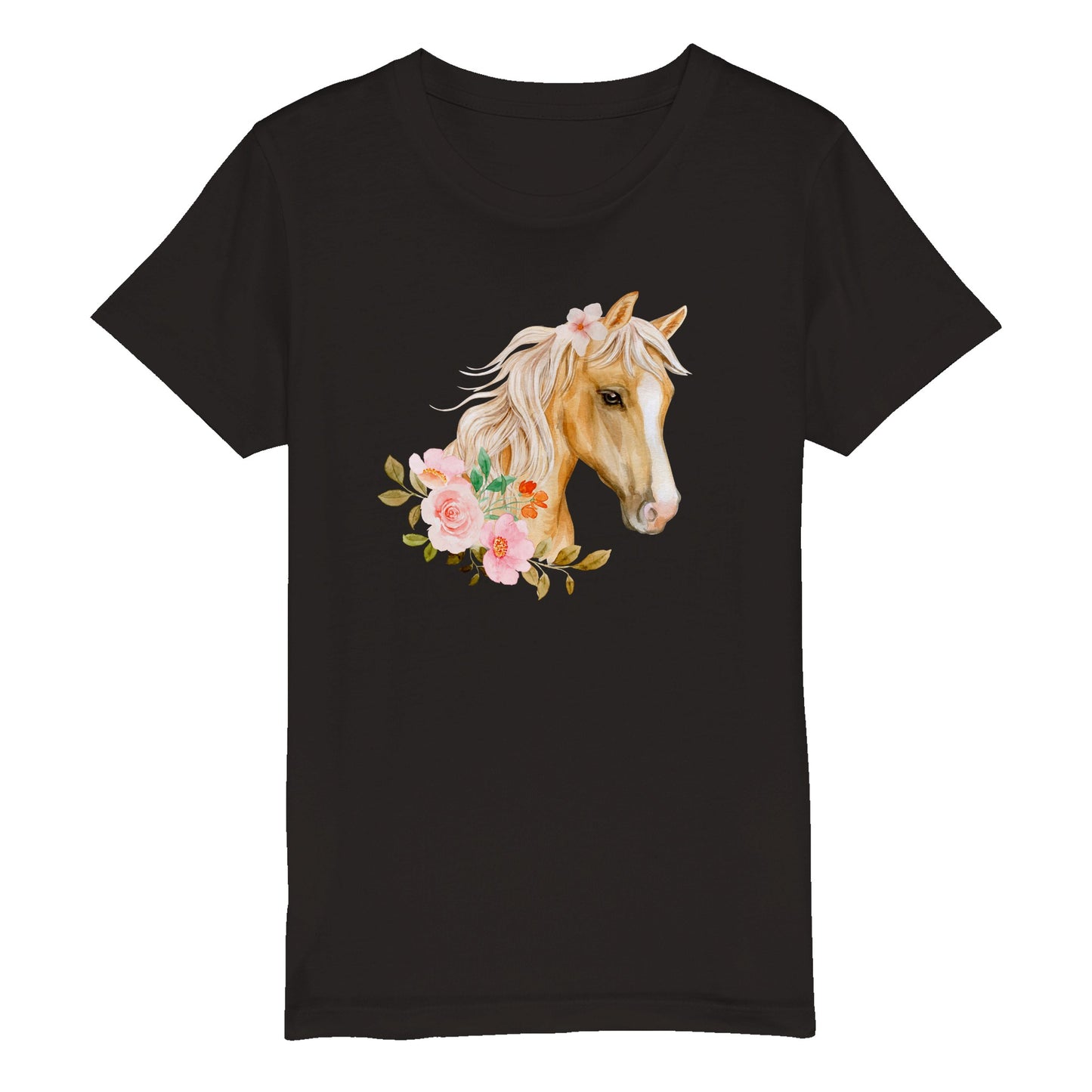 Kid's Dreamy Palomino Crewneck Organic Cotton T-shirt