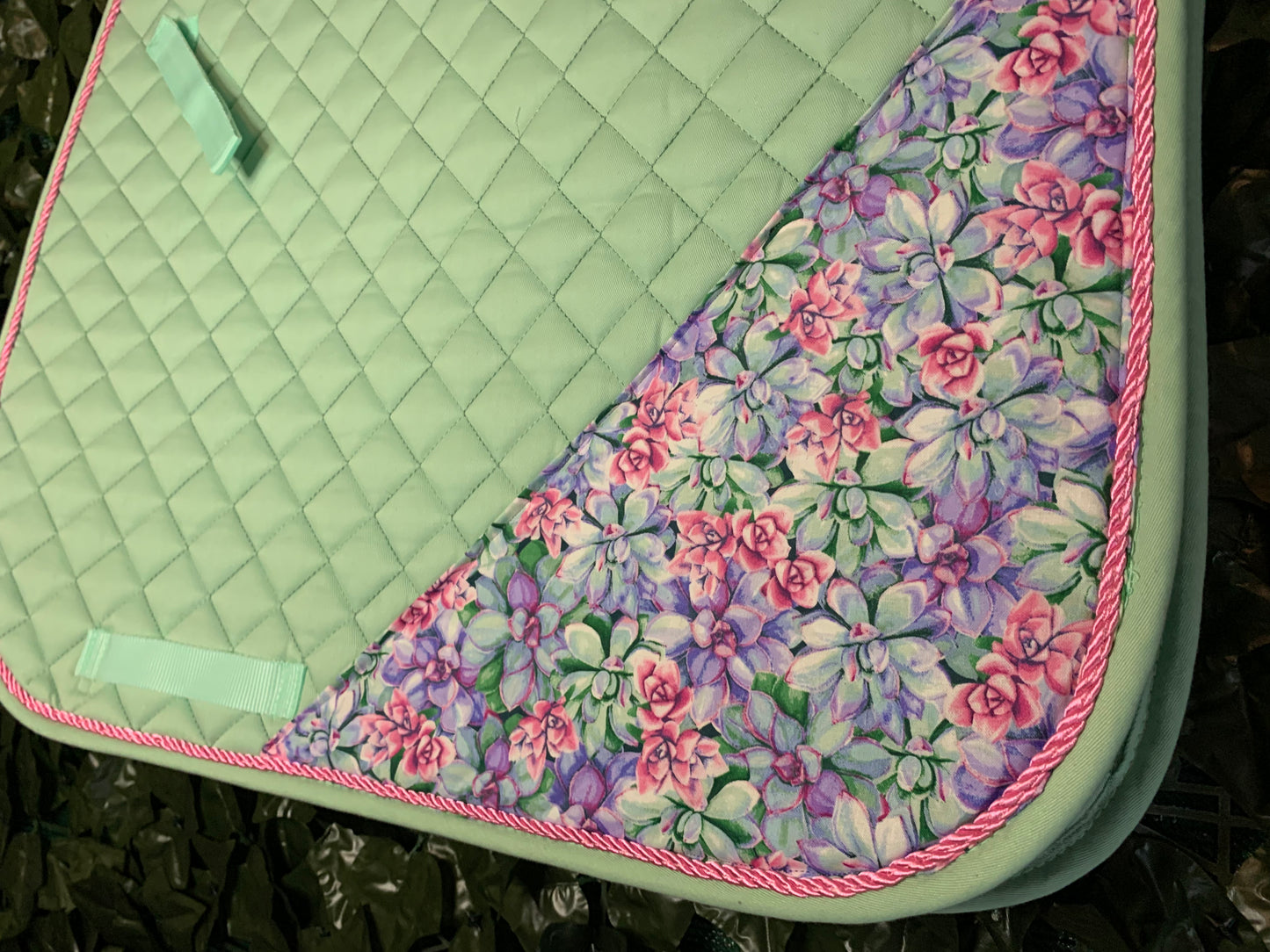 Succulents Dressage Saddle Pad