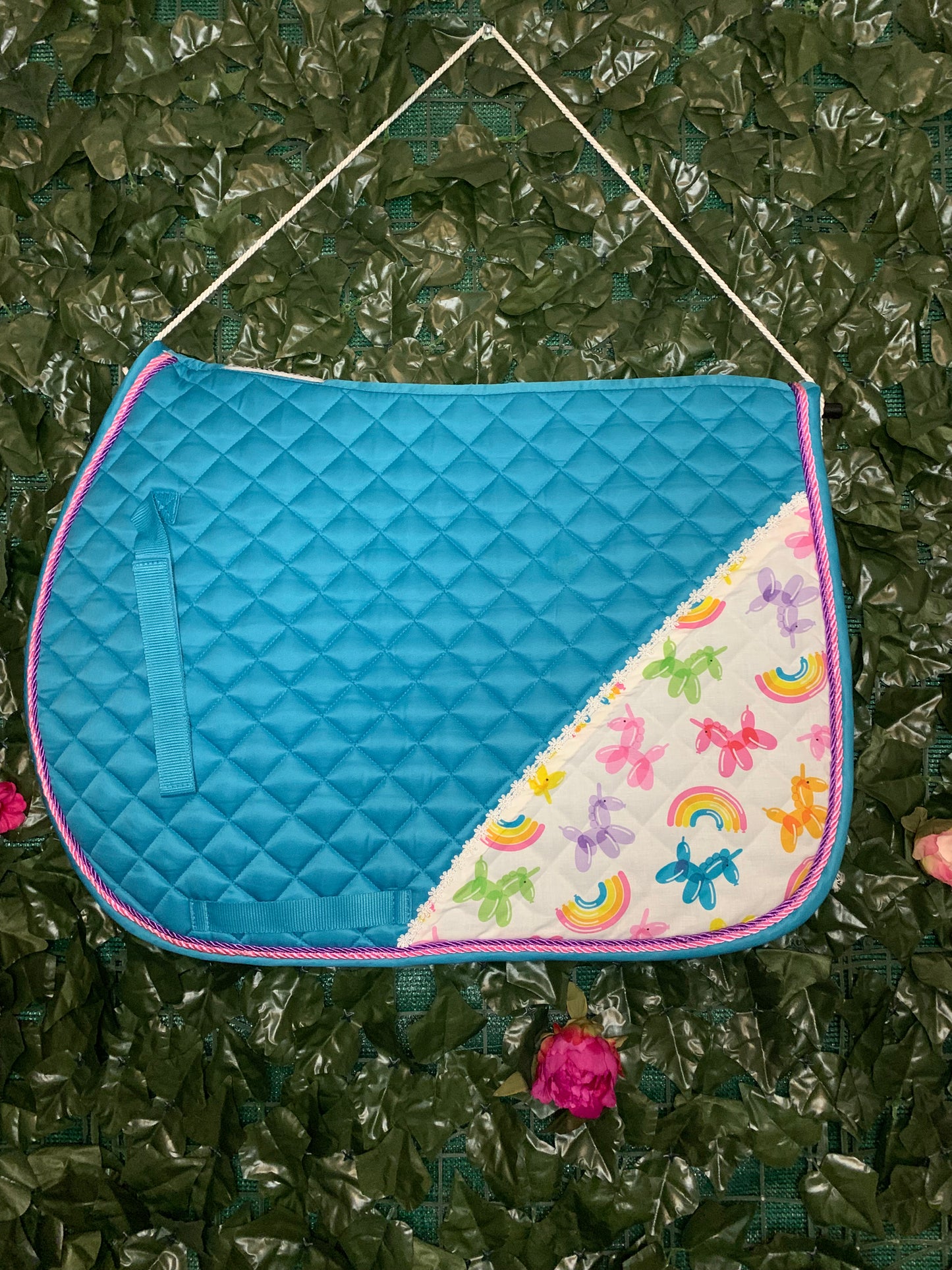 Unicorn Balloon Party AP Saddle Pad