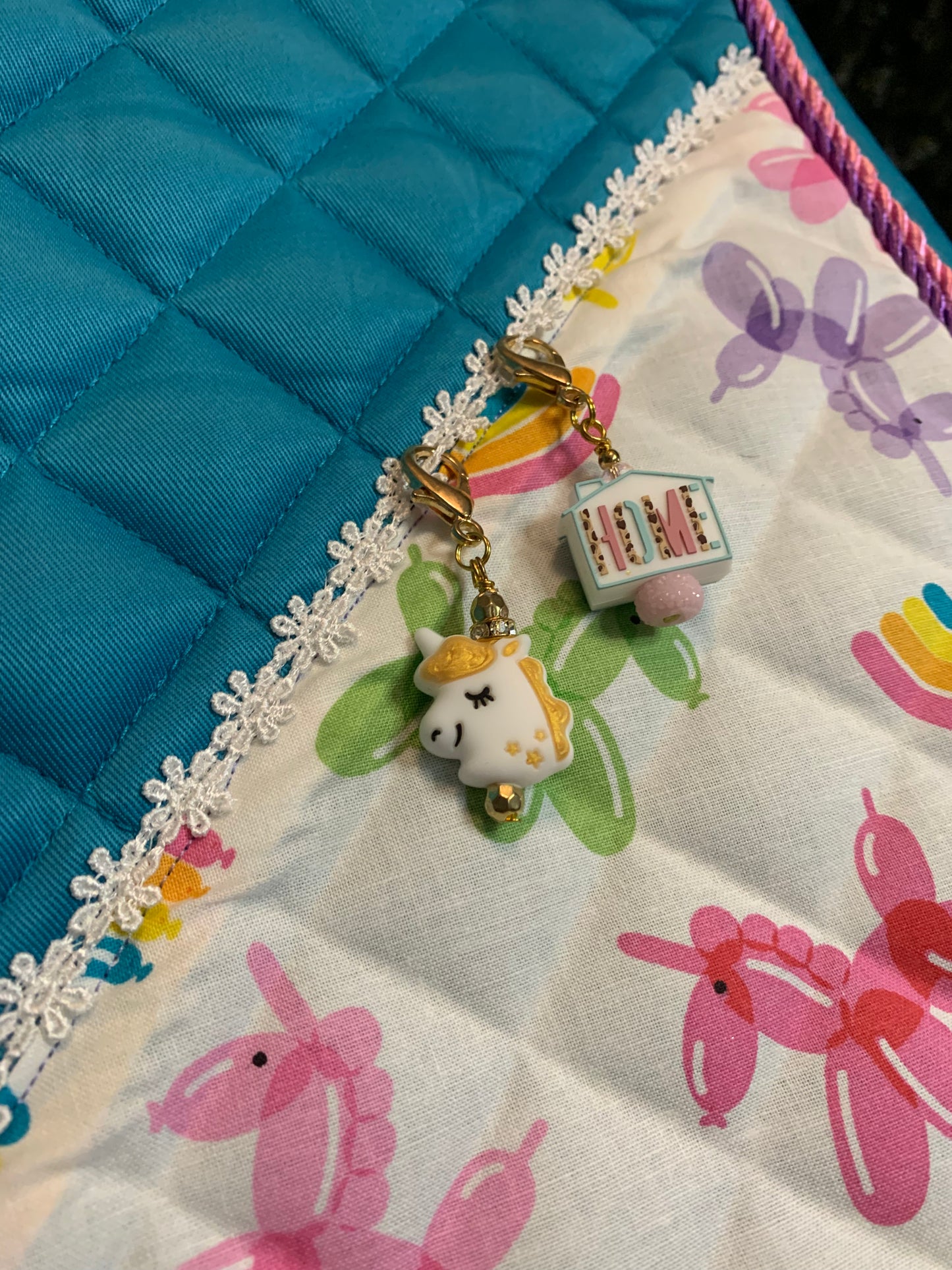 Unicorn Balloon Party AP Saddle Pad
