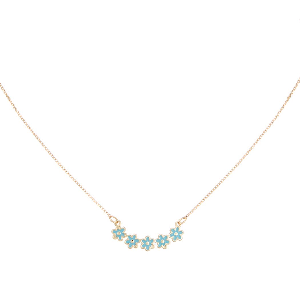 Array of Flowers Pendant Necklace