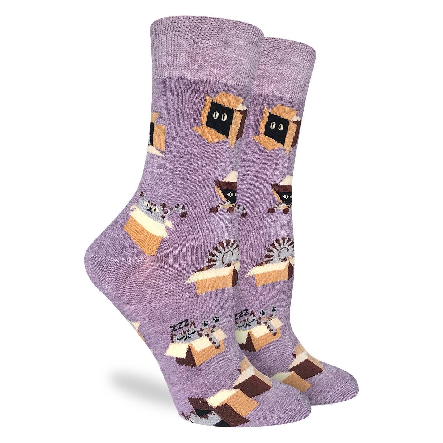 Women's Cat in a Box Classic Socks