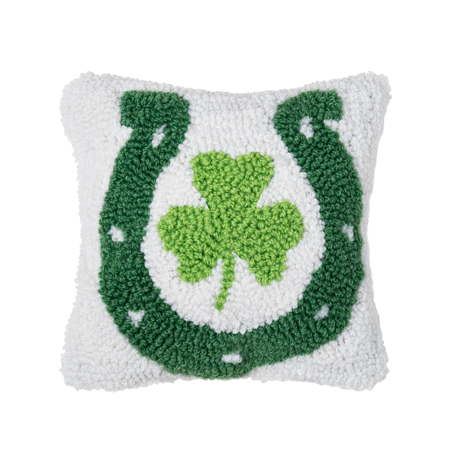 Lucky Horse Shoe - 8" x 8" Pillow