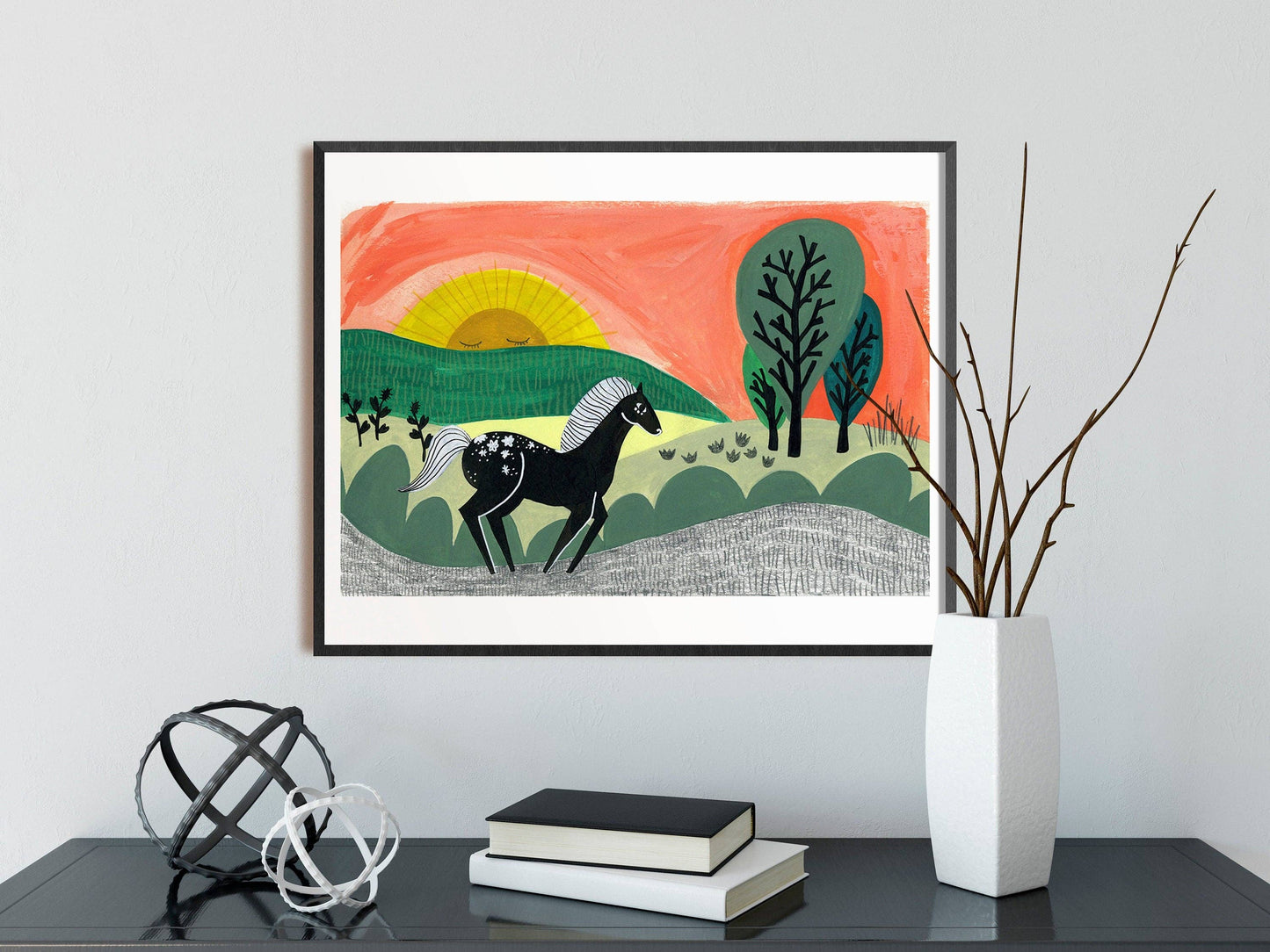 "Black Beauty" - 8x10 Art Print by Emilie Jenks