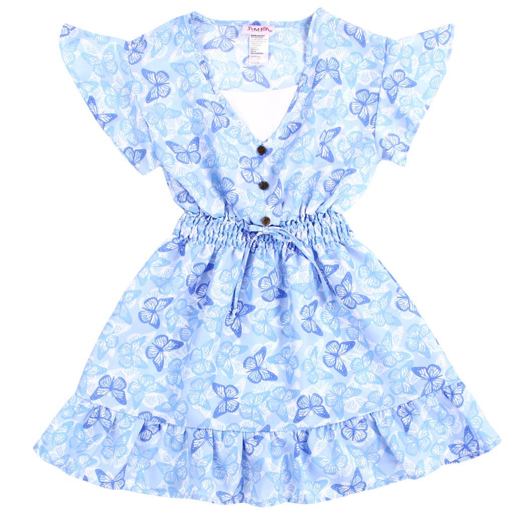 Girls Chiffon Butterfly Dress