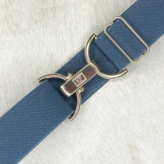 Dusty Blue Elastic - adjustable belt