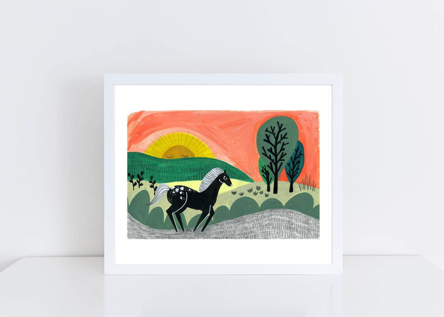 "Black Beauty" - 8x10 Art Print by Emilie Jenks