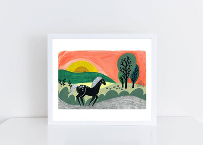 "Black Beauty" - 8x10 Art Print by Emilie Jenks