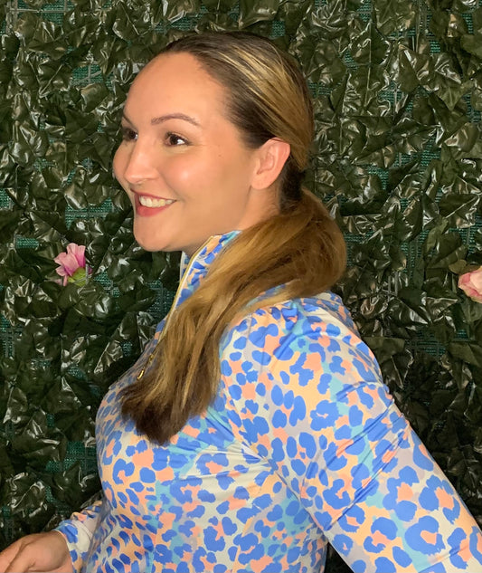 Pastel Cheetah Long Sleeve Sun Shirt
