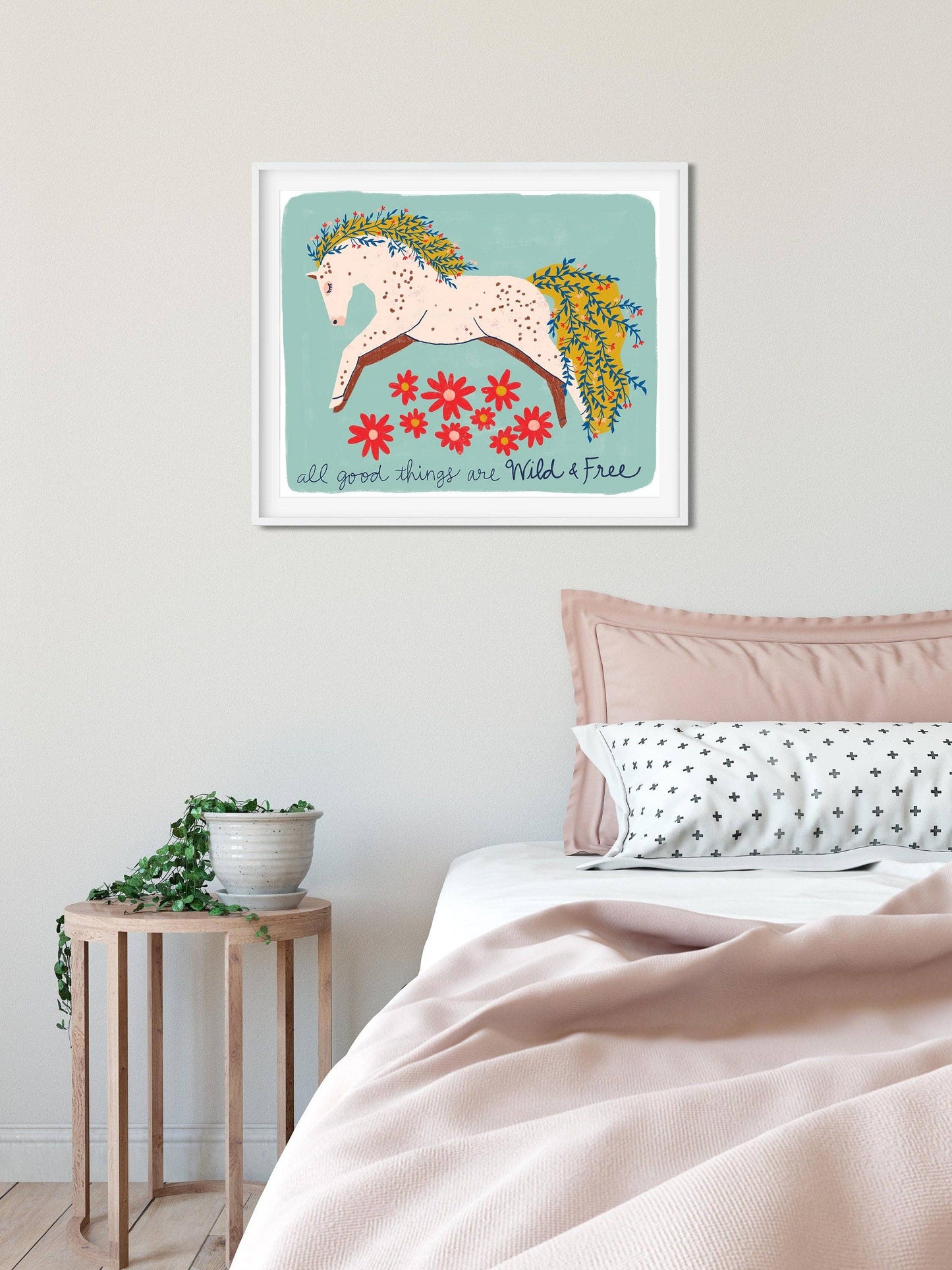 "Wild & Free Horse" - 8x10 Art Print by Emilie Jenks