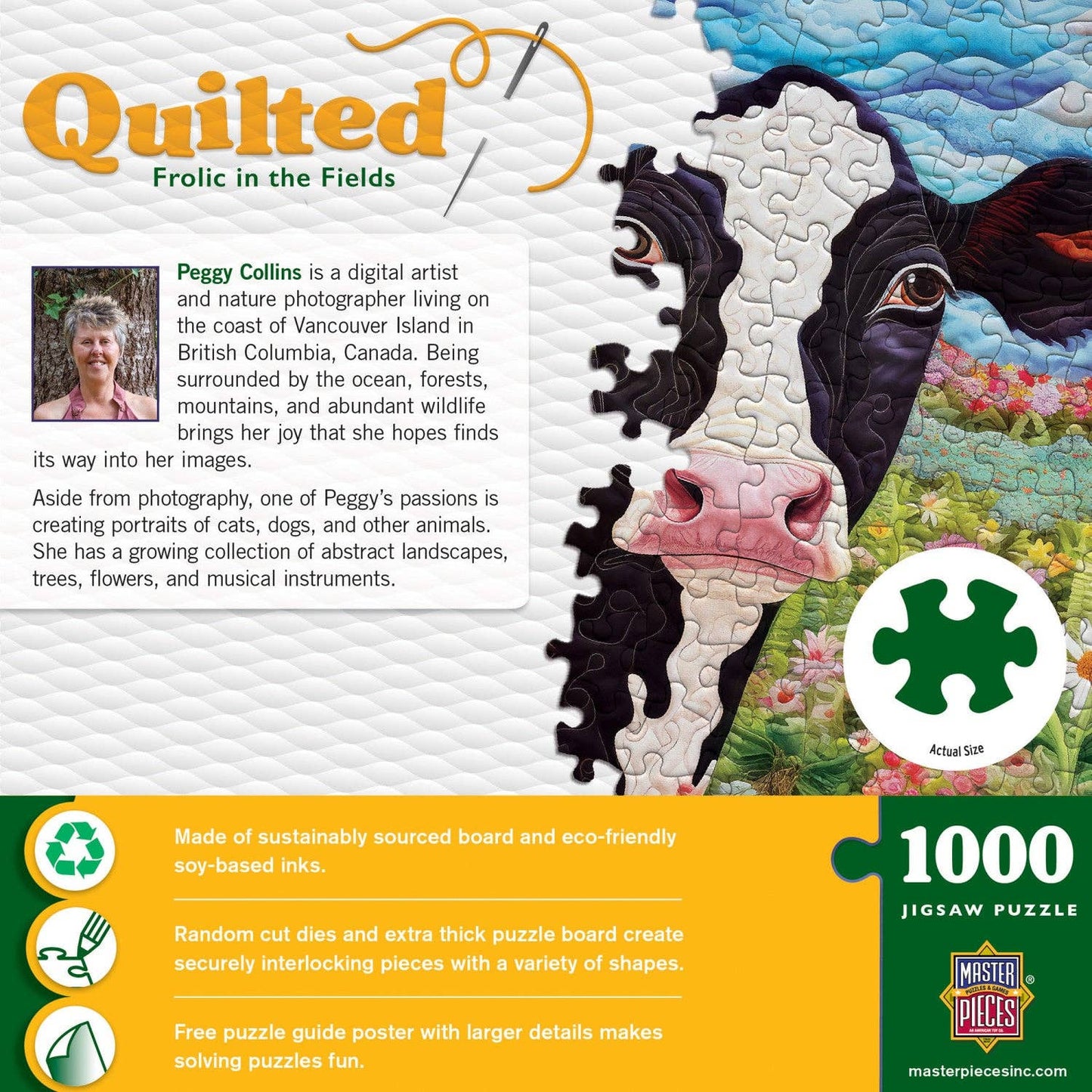 Quilted - Frolic in the Fields 1000 Piece Puzzle