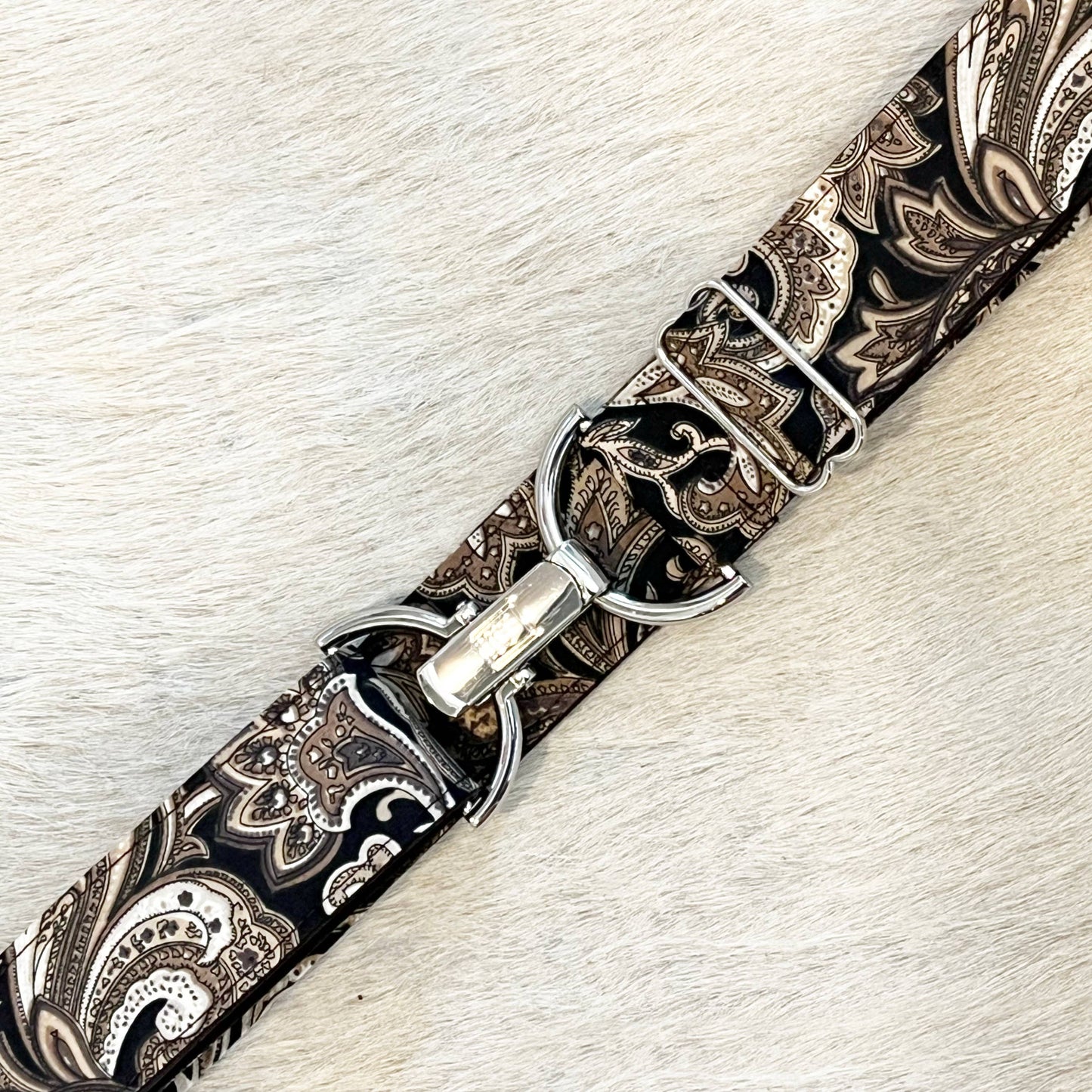 Paisley - Brown - adjustable belt