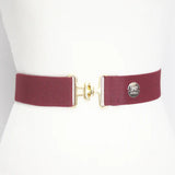 Burgundy Solid Elastic Belt - 1.5"