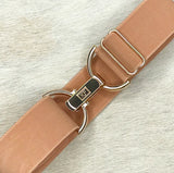 Dark Blush Solid Elastic Belt - 1.5"