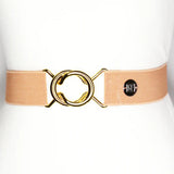 Dark Blush Solid Elastic Belt - 1.5"