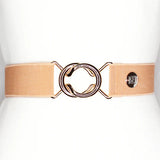 Dark Blush Solid Elastic Belt - 1.5"