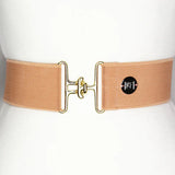 Dark Blush Solid Elastic Belt - 2"