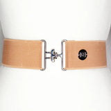 Dark Blush Solid Elastic Belt - 2"