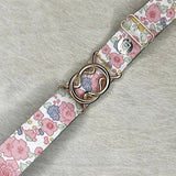 Floral Cheer Fabric Belt - 1.5"