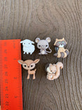 Woodland Animal Shoe Charm
