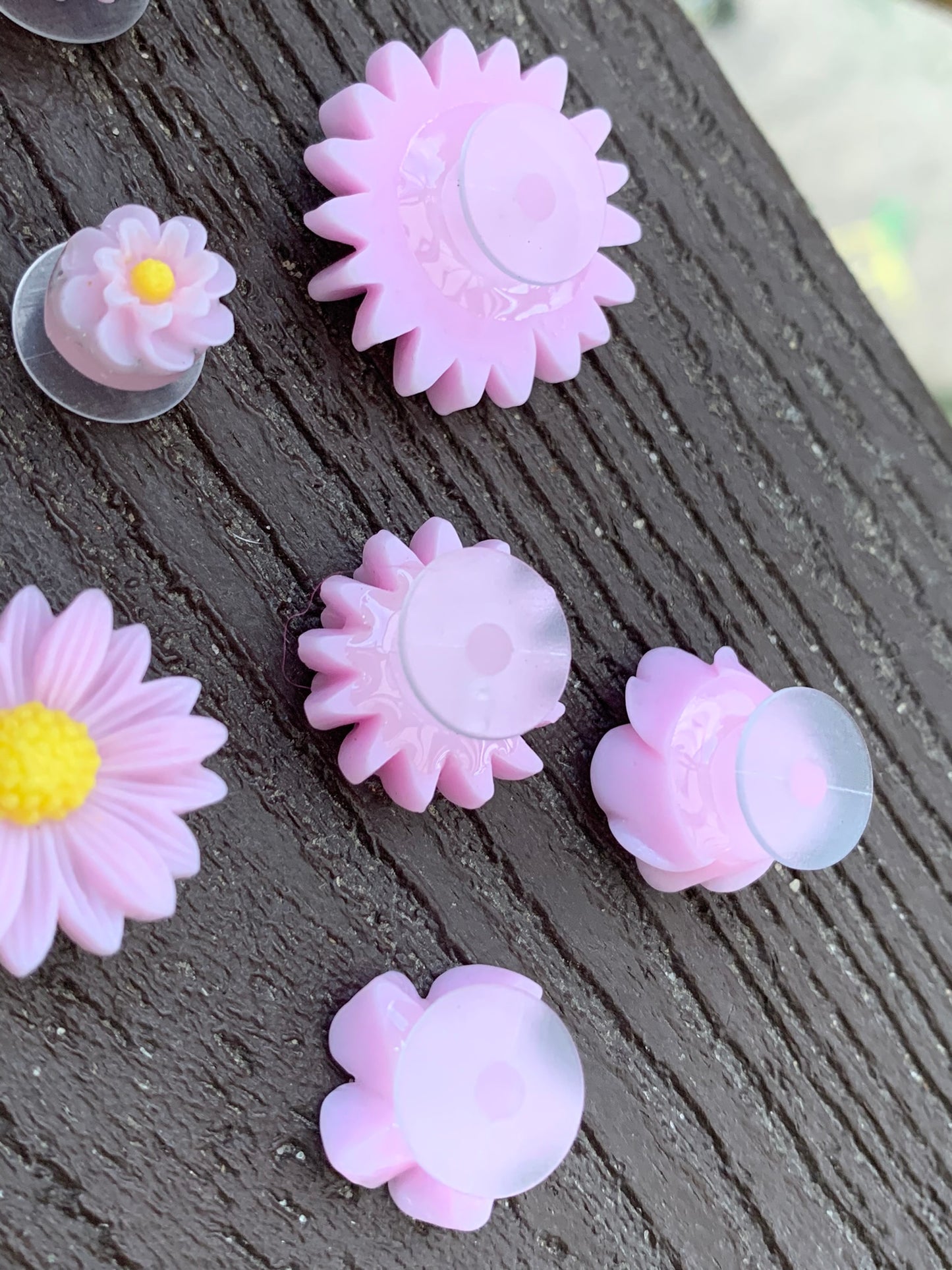 Purple Flower Shoe Charms