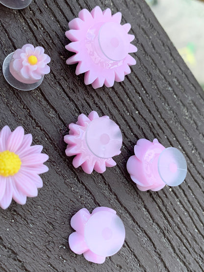 Purple Flower Shoe Charms