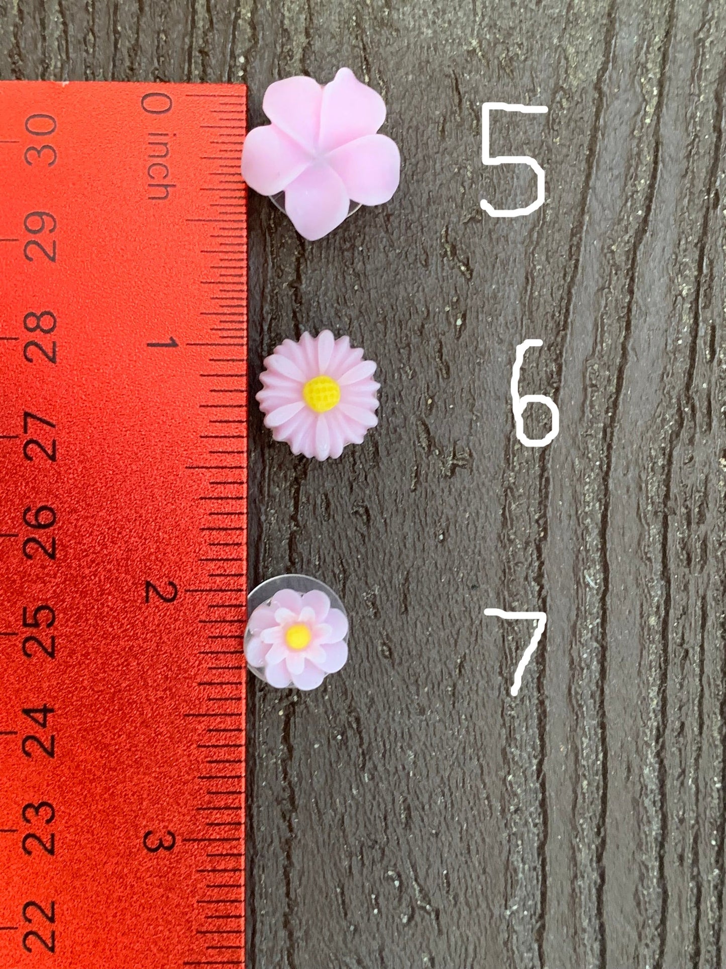 Purple Flower Shoe Charms