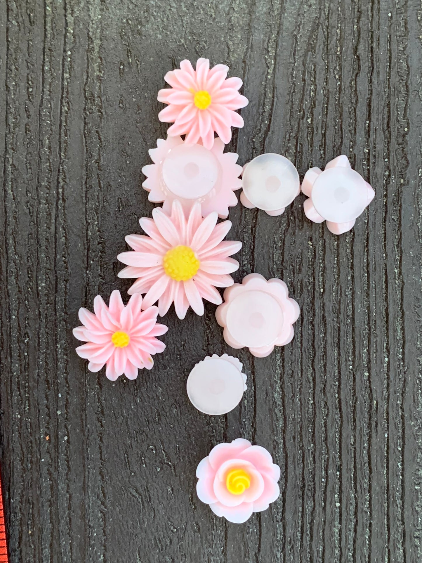 Pink Flower Shoe Charm