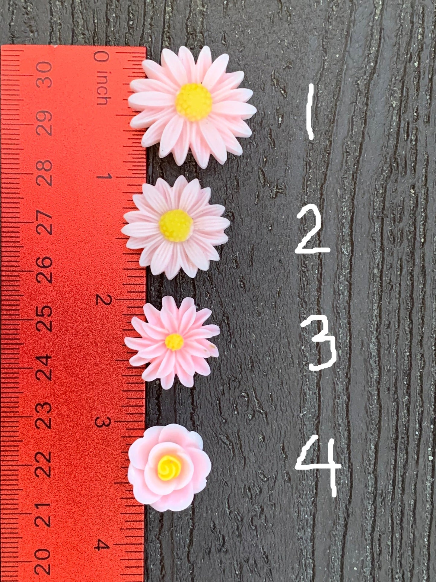 Pink Flower Shoe Charm