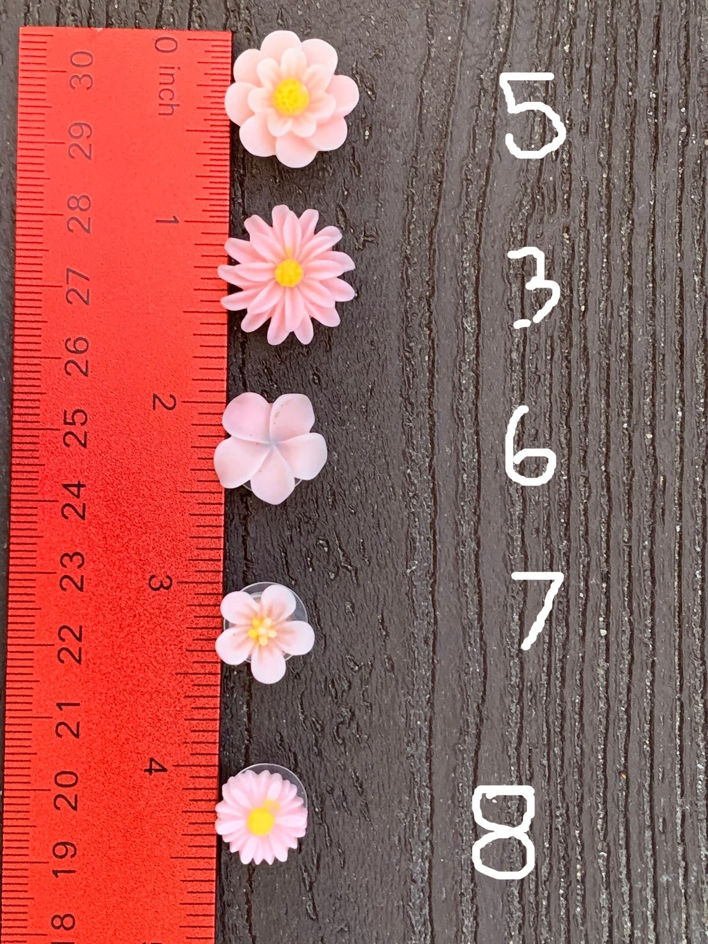 Pink Flower Shoe Charm
