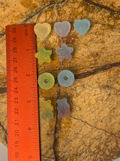 Frosted Gummy Candy Shoe Charm
