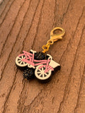 Pink Bicycle Charm