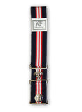 Navy, Red and White Stripe Elastic Belt - 1.5"