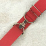 Red Solid Elastic Belt - 1.5"