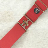 Red Solid Elastic Belt - 1.5"