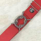 Red Solid Elastic Belt - 1.5"
